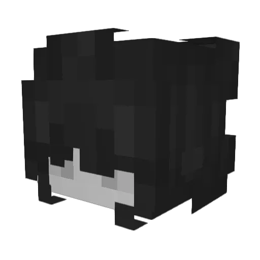 lidokaiini Minecraft avatar head, 3D render