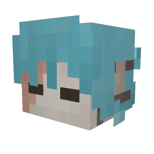 Minecraft-Avatar von lie_luh: Kopf als 3D-Render