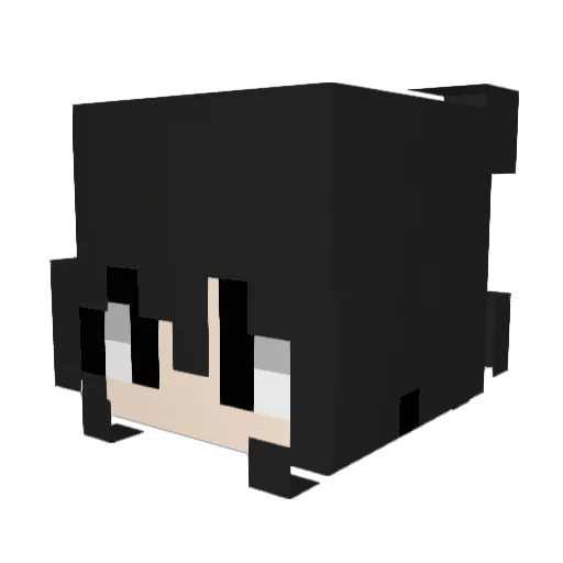 liebeskrank Minecraft avatar head, 3D render