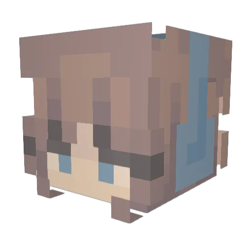 liekeeee_ Minecraft avatar head, 3D render