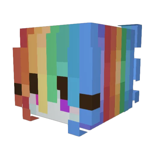 liemki_ Minecraft avatar head, 3D render