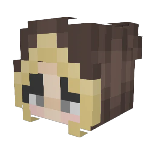 lieslo Minecraft avatar head, 3D render