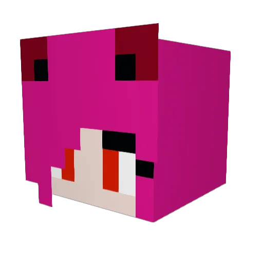 lietoome Minecraft avatar head, 3D render