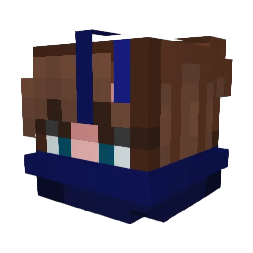 lieuweee2 Minecraft avatar head, 3D render