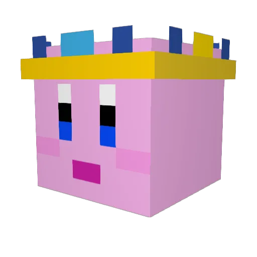 lifeislemon Minecraft avatar head, 3D render