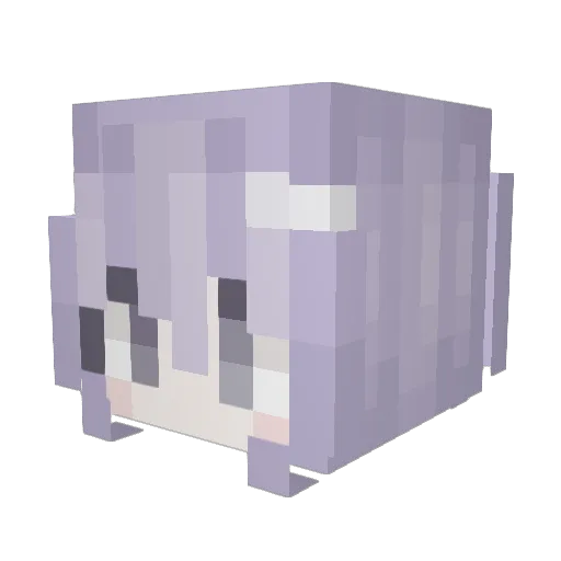 lifelong Minecraft avatar head, 3D render
