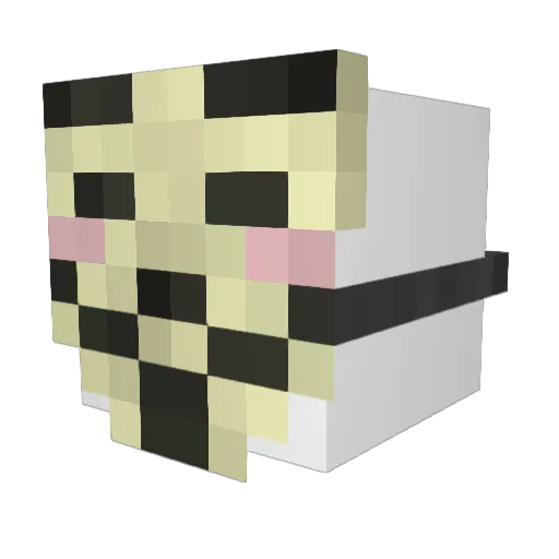 lifeofchrisj Minecraft avatar head, 3D render