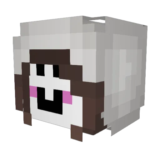 lifeordead Minecraft avatar head, 3D render