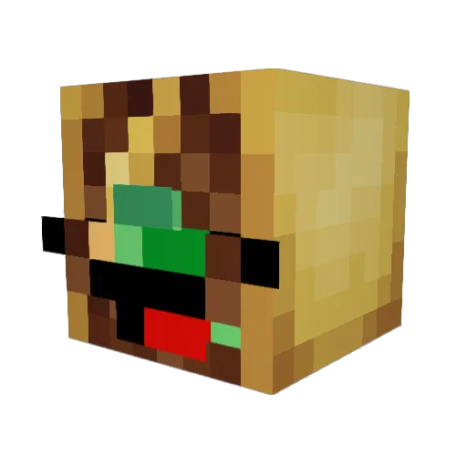 lifeuu0812 Minecraft avatar head, 3D render