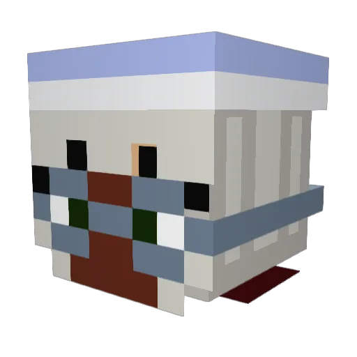 lifshitz33 Minecraft avatar head, 3D render