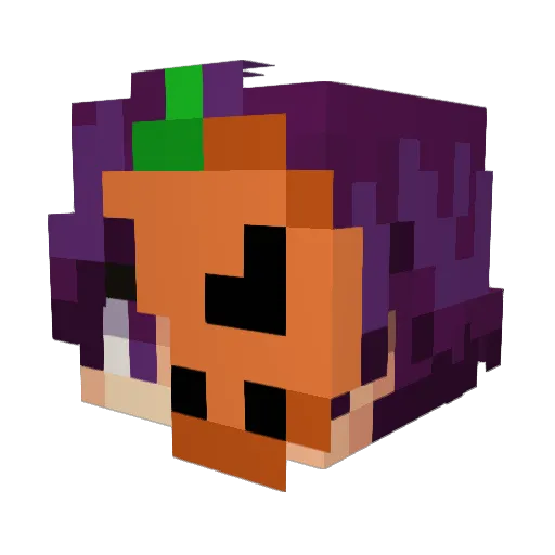 ligakos Minecraft avatar head, 3D render