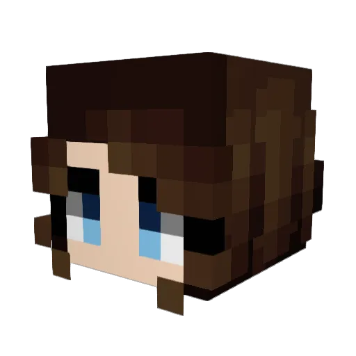 lighght77 Minecraft avatar head, 3D render