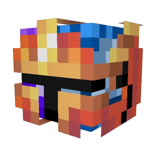 lighning_games Minecraft avatar head, 3D render
