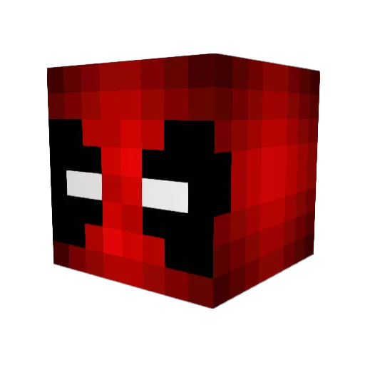 light_55 Minecraft avatar head, 3D render