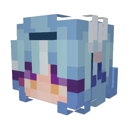 light_founder Minecraft avatar head, 3D render