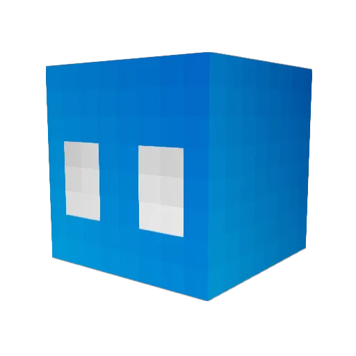light_selest Minecraft avatar head, 3D render