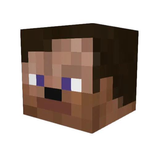 lightafterdark Minecraft avatar head, 3D render