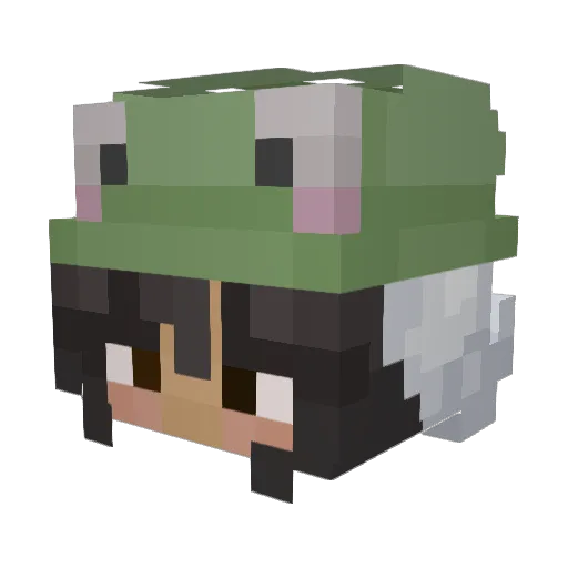 lightanglesophie Minecraft avatar head, 3D render