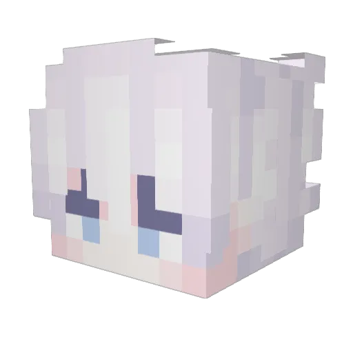 lighteronlyy Minecraft avatar head, 3D render