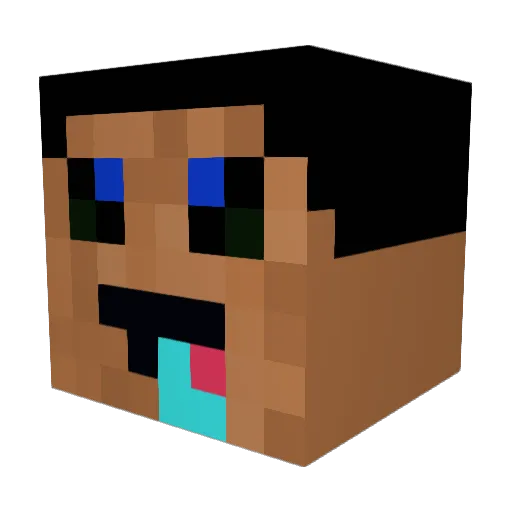 lightgenn Minecraft avatar head, 3D render