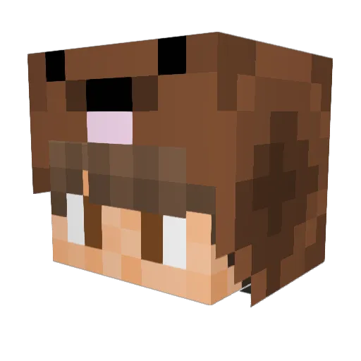 lightingboy88 Minecraft avatar head, 3D render