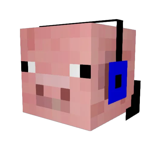 lightning1245 Minecraft avatar head, 3D render