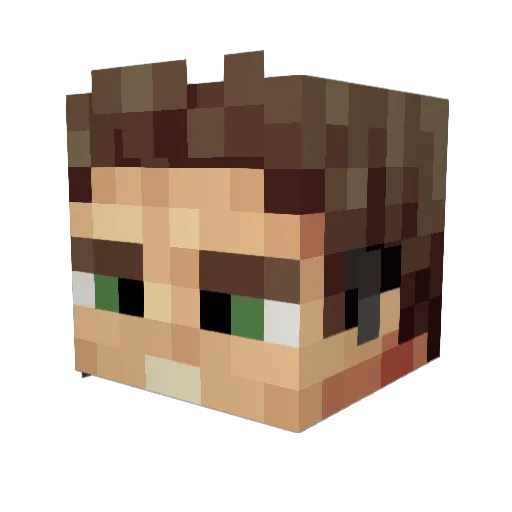 lightning7838 Minecraft avatar head, 3D render