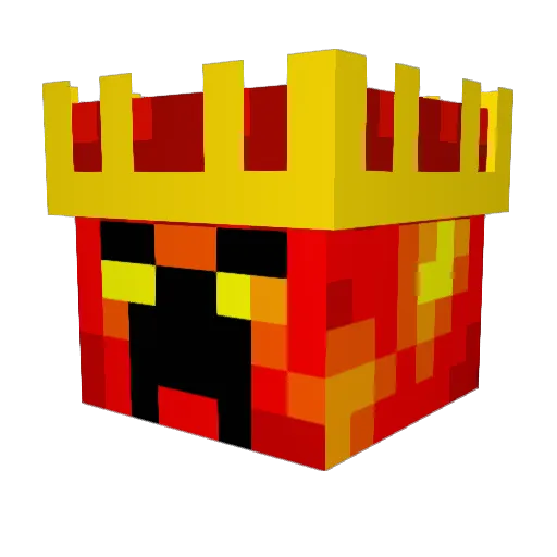 lightningXB Minecraft avatar head, 3D render
