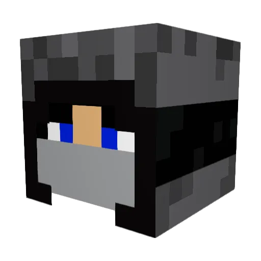 lightning_3000 Minecraft avatar head, 3D render
