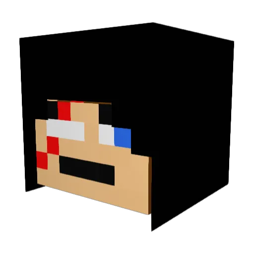 lightningkiller Minecraft avatar head, 3D render