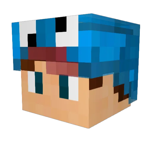 lightningkillz Minecraft avatar head, 3D render
