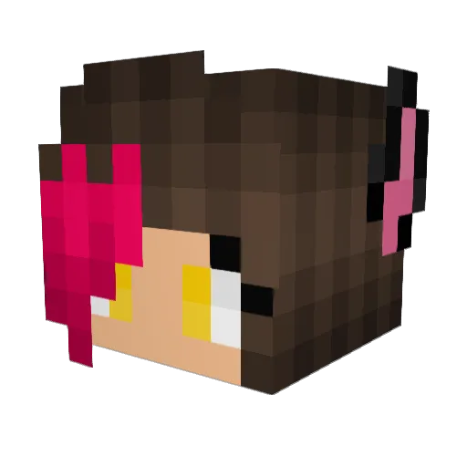 lightningleaf Minecraft avatar head, 3D render