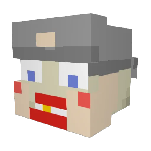 lightningluke75 Minecraft avatar head, 3D render
