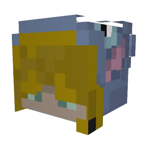 lightningnsky Minecraft avatar head, 3D render