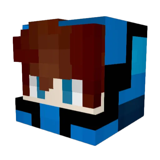 lightningstar57 Minecraft avatar head, 3D render