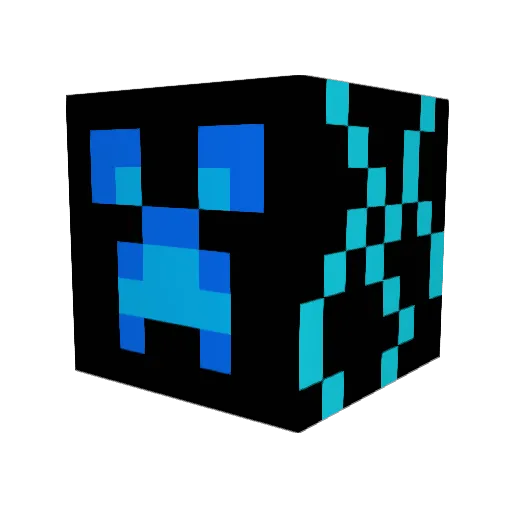 lightningtmass Minecraft avatar head, 3D render