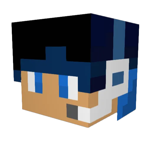 lightningwizard8 Minecraft avatar head, 3D render