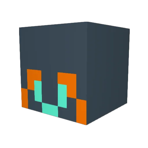 lightouer Minecraft avatar head, 3D render