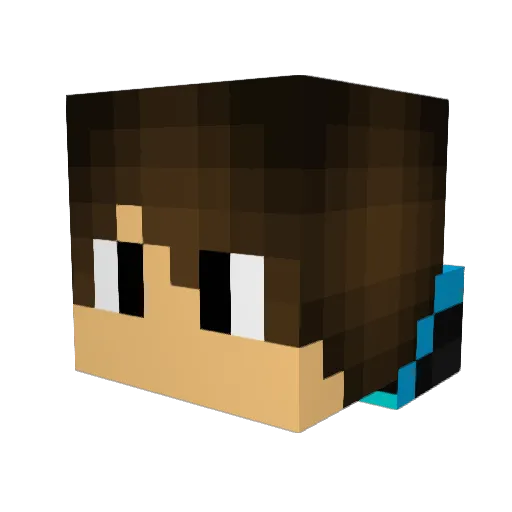 lightspectre64 Minecraft avatar head, 3D render