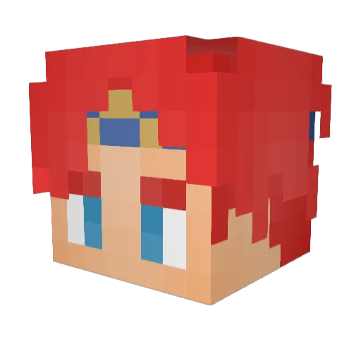 lightstreams333 Minecraft avatar head, 3D render