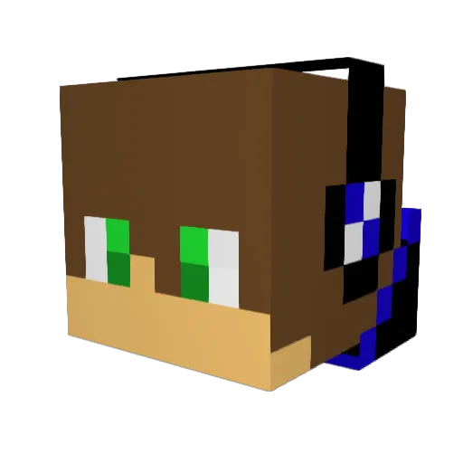 ligry Minecraft avatar head, 3D render