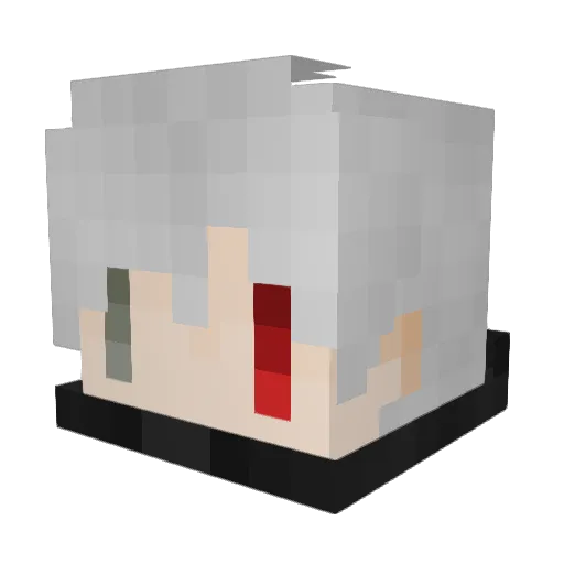 lihermes Minecraft avatar head, 3D render