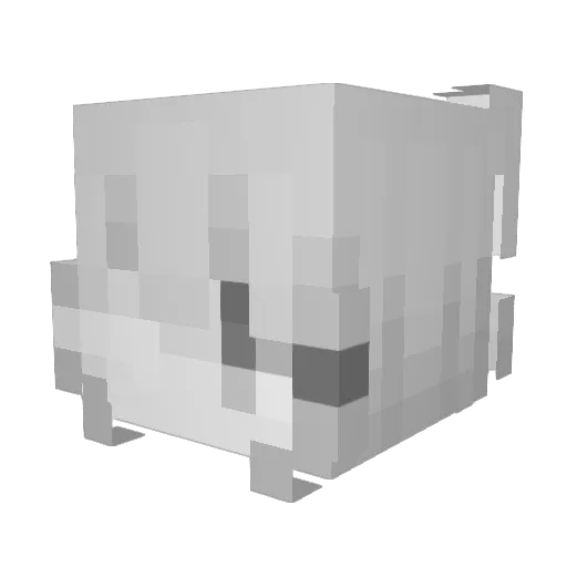 lihn Minecraft avatar head, 3D render