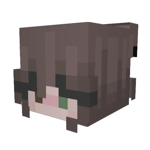 lihvs Minecraft avatar head, 3D render