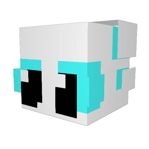 liiightfury Minecraft avatar head, 3D render