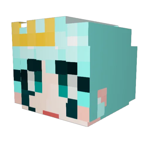 liillIliIl Minecraft avatar head, 3D render