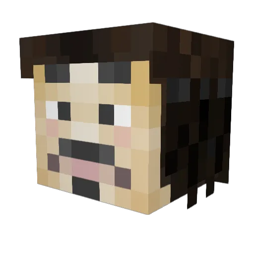 liim44 Minecraft avatar head, 3D render