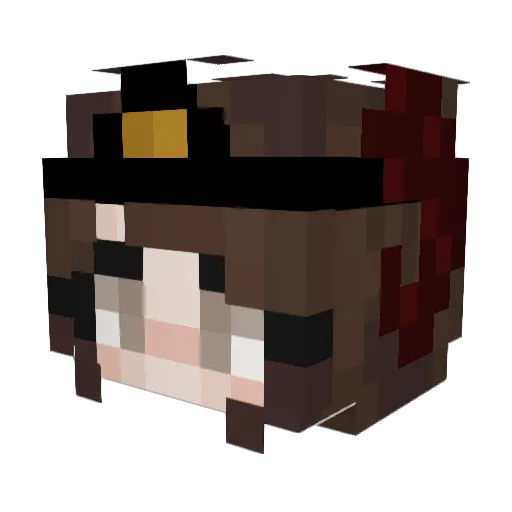 liiyer Minecraft avatar head, 3D render