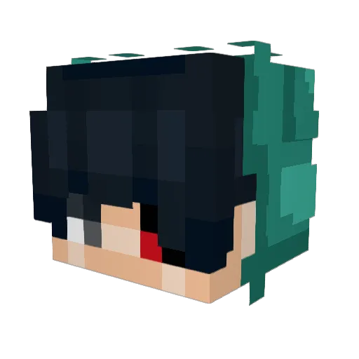 lijonnka Minecraft avatar head, 3D render