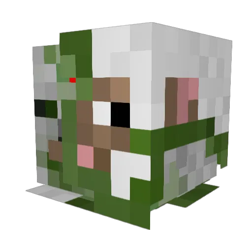 likA8055 Minecraft avatar head, 3D render